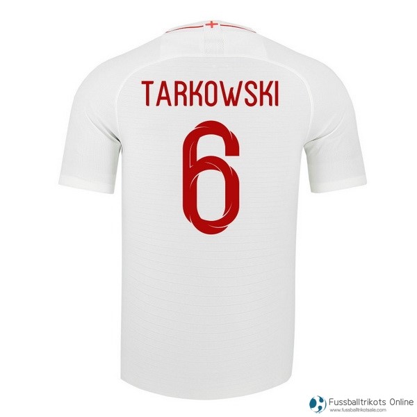 England Trikot Heim Tarkowski 2018 Weiß Fussballtrikots Günstig
